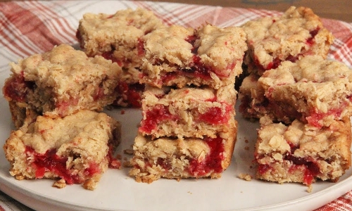 Breakfast Oatmeal Cranberry Bars Recipe-image