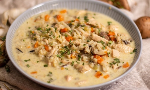 Creamy Chicken and Wild Rice Soup Recipe - The Cookie Rookie®