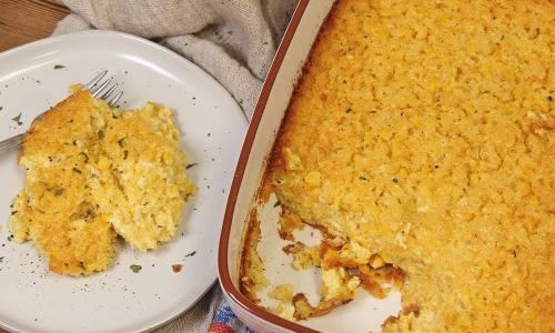 Sweet Corn Pudding Recipe-image