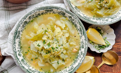 Lemon Cabbage soup