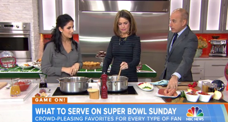 Laura Vitale on TODAY Show - January 2015 Appearance - Superbowl Chili ...