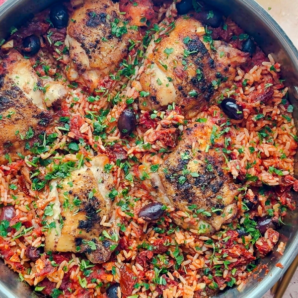 Italian Baked Chicken and Rice