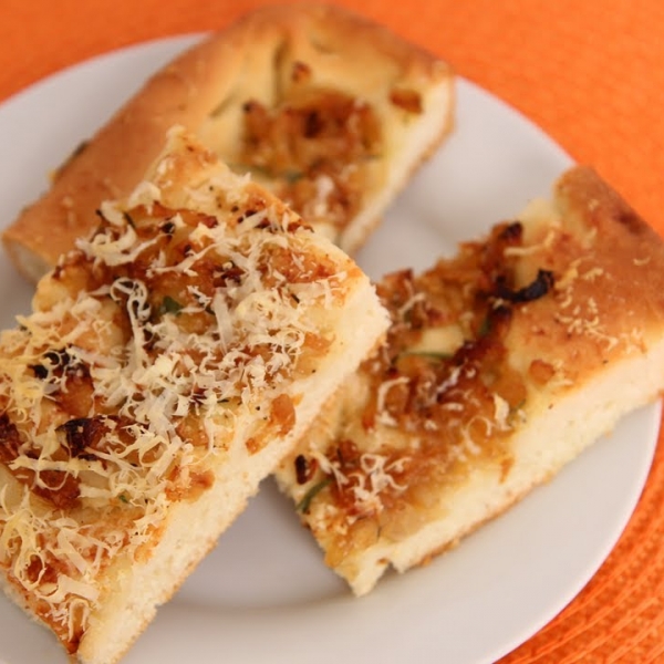 Focaccia with Caramelized Onions