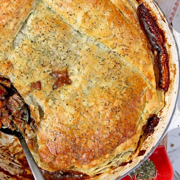 Steak and Guinness Pie