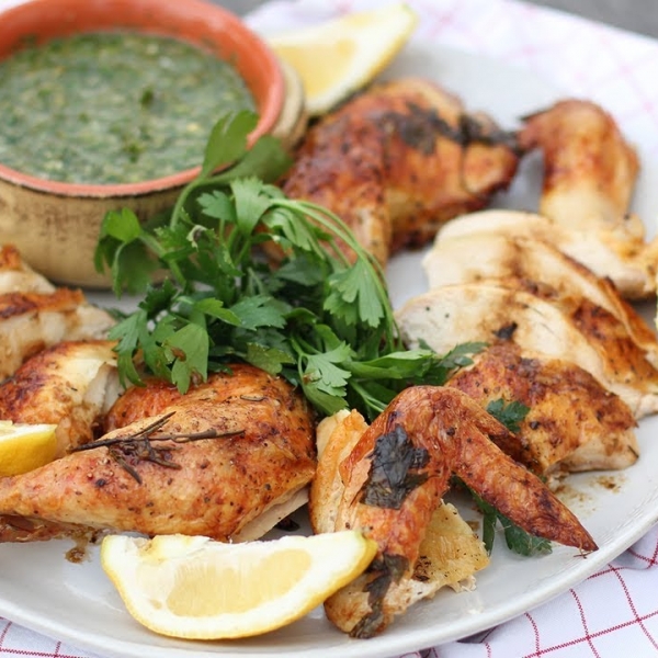 The Best Roast Chicken with Chimichurri