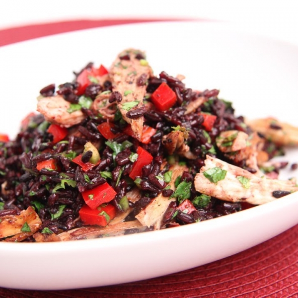 Turkey and Black Rice Salad